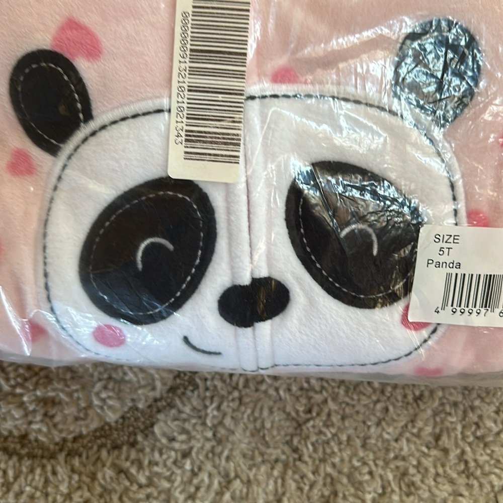 Absorba set of 2 girls size 5T foot pajamas NWT zip front - Picture 6 of 7